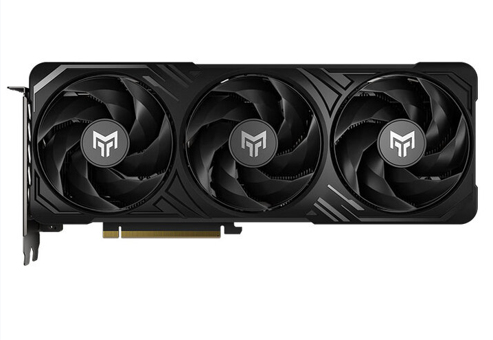 影驰 RTX5060 金属大师 OC 8G 黑金版 黑色三扇