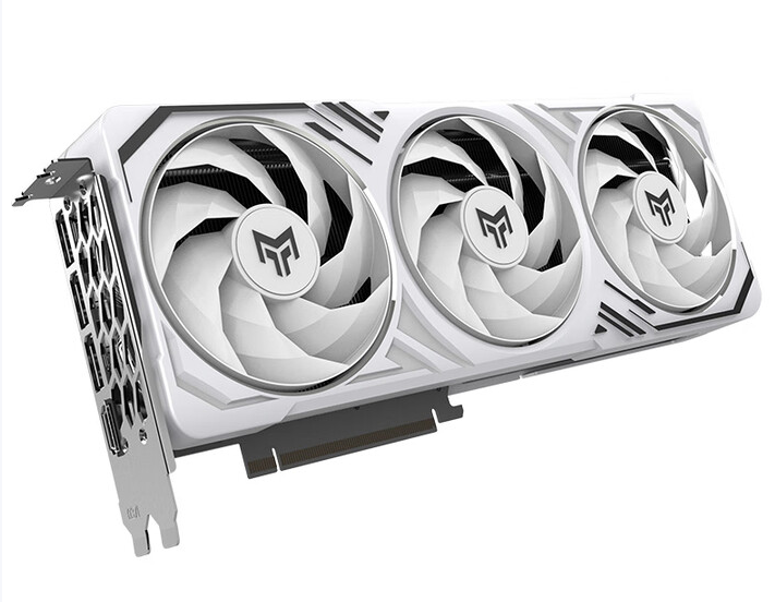 影驰 RTX5070 12G 金属大师 白金版 白色